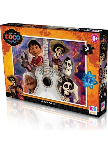 KS Games Coco Lisanslı Kutulu Puzzle/yapboz 50 Parça