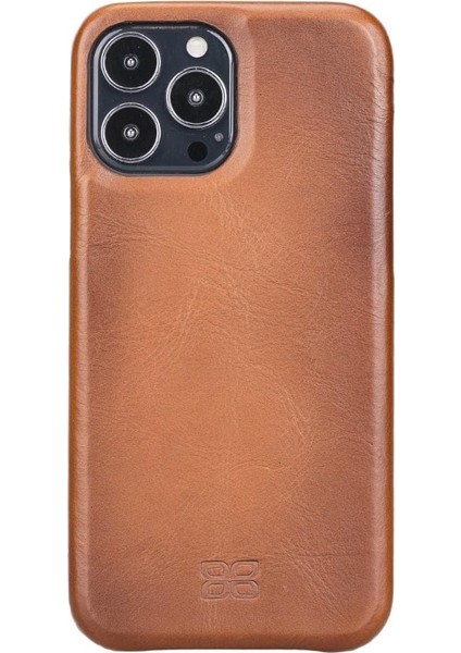 Apple iPhone 13 Pro Max Uyumlu Deri Arka Kapak F360 RST2EF Taba