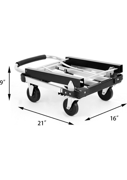 Katlanabilir Ayarlanabilir Portatif Paket Taşıma Arabası 150 kg