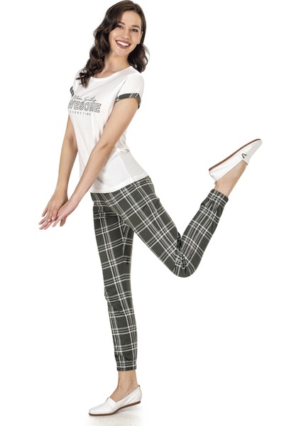 08002 Kadın Yazlık Kısakol Pijama Takım