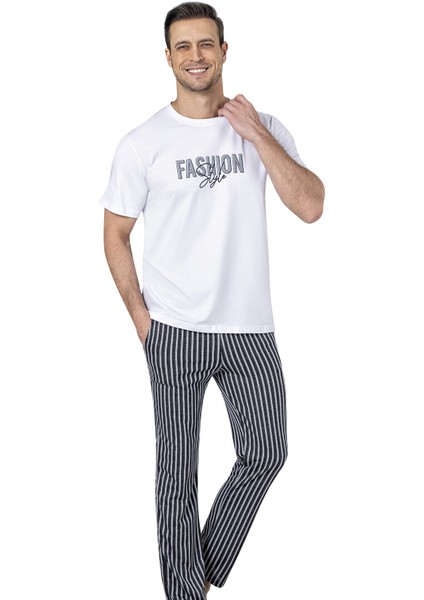18016 Erkek Yazlık Kısakol Pijama Takım
