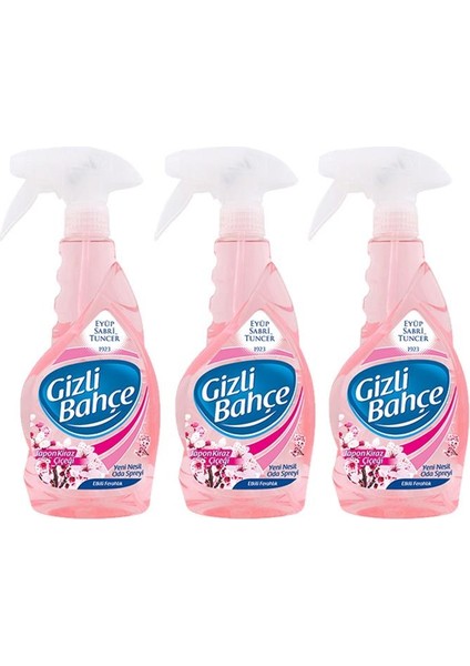 Gizli Bahçe Oda Kokusu Japon Kiraz Çiçeği 500 ml x 3