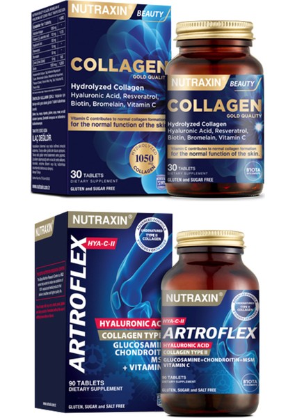Hidrolize Hyaluronic Acid 30 Tablet + Tip 2 Içeren Artroflex Hya-C-Iı 90 Tablet