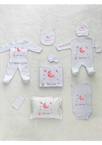 K06 Isimli, Kız Bebek 10LU Beyaz Hastane Çıkışı