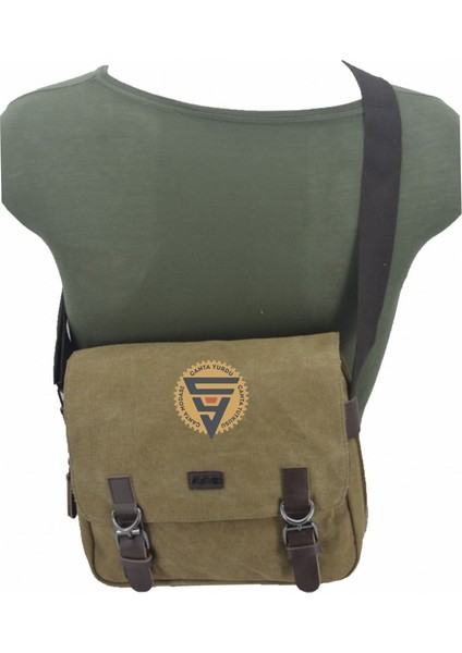 31326 Kanvas Postacı Askılı Omuz Çantası Kahve modelleri