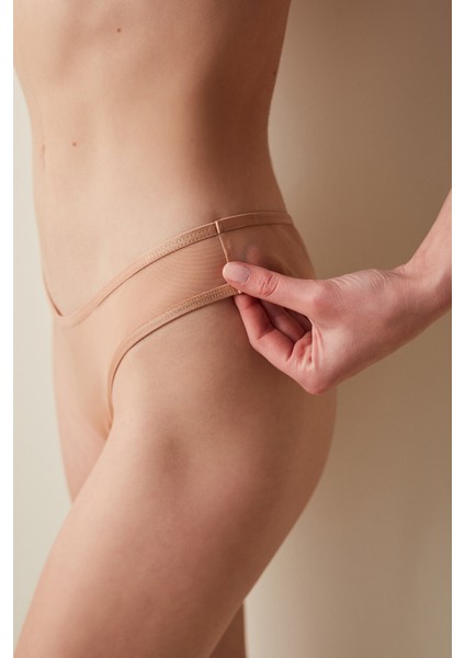 Bej Irıs Shape Brazilyan Külot
