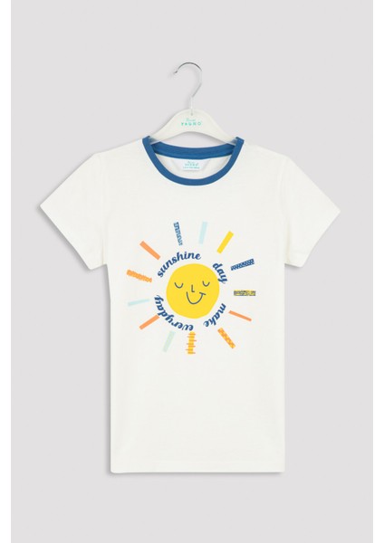 Çok Renkli Erkek Çocuk Hippie Sun 4lü Pijama Takımı