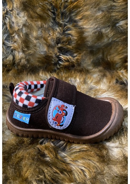 Yünlü Kaydırmaz Taban Erkek Çocuk Anaokulu Ev Okul Kreş Panduf Ayakkabı 2986