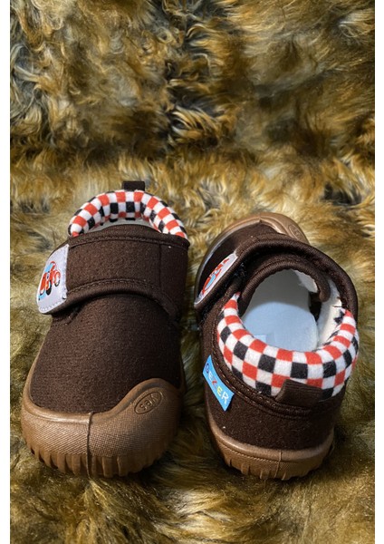 Yünlü Kaydırmaz Taban Erkek Çocuk Anaokulu Ev Okul Kreş Panduf Ayakkabı 2986 indirimleri