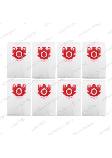 Miele Uyumlu Allervac Hepa Plus Elektrikli Süpürge Fjm 8 Adet Toz Torbası