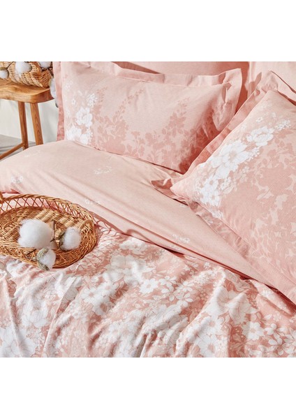 Bedding  Andressa Ranforce Çift Kişilik Nevresim Takımı - Blush