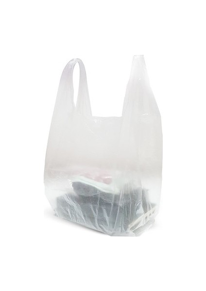 Şeffaf Hışır Poşet 10'lu Büyük Boy Atlet Poşet Şeffaf Market Poşet 10 kg Bşaslnpşt