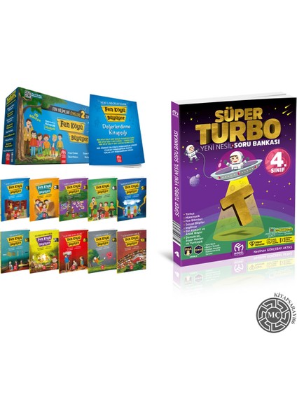 4. Sınıf Yeni Hikaye Fen Köyü Büyüyor 2 (10 Kitap) + Süper Turbo Soru Bankası