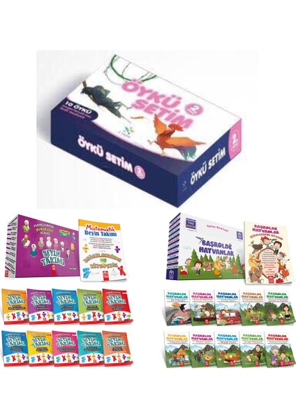 2. Sınıf Matematik Öyküleri Beyin Takımı + Başrolde Hayvanlar + 5 Yıldız Öykü Setim
