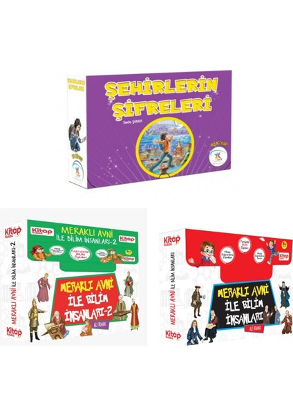 3 ve 4.sınıf Hikayeleri Meraklı Avni Ile Bilim Insanları 1 ve 2 + Şehirlerin Şifreleri