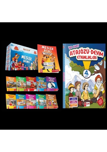 Eğitim Yayınları Meslek Bilinci 4. Sınıf Hikayesi ve Artı Eğitim 4. Sınıf Atasözü Etkinlikleri