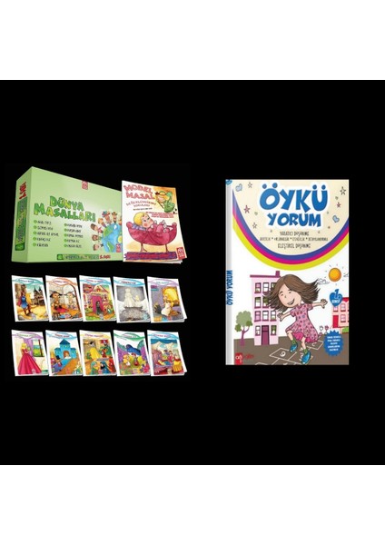 1. Sınıf Dünya Masalları 2.seri ve Artı Eğitim Öykü Yorum (Okuma Anlama)