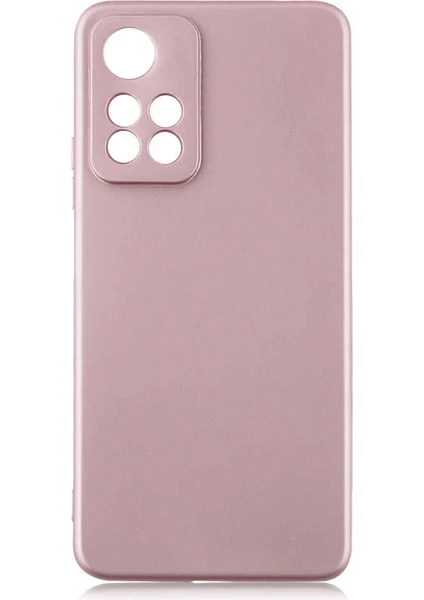 Case 4U Xiaomi Redmi Note 11 Pro Plus 5G Kılıf Klasik Mat Renkli Yumuşak Premier Silikon Pembe