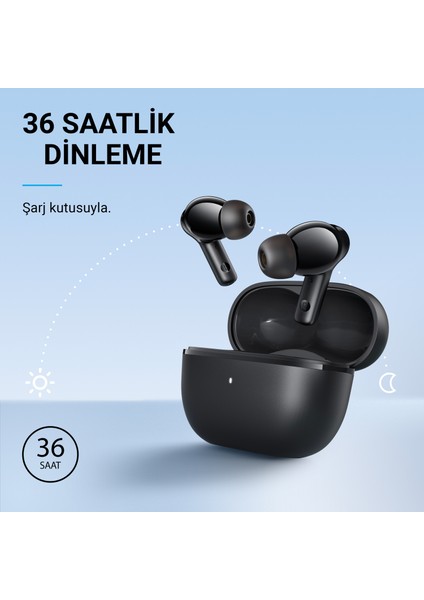 Soundcore Life Note 3i TWS Bluetooth 5.2 Kulaklık - Hibrit Aktif Gürültü Önleme - A3983 - Siyah (Anker Türkiye Garantili)