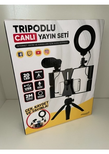 Tripodlu Canlı Yayın Seti