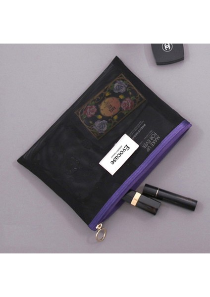 Makyaj Çantası Siyah Set (Solingen Cımbız + Tırnak Törpüsü)