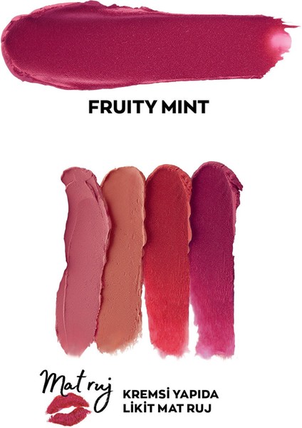 Color Trend Fresh Mat Likit Ruj - Fruity Mint