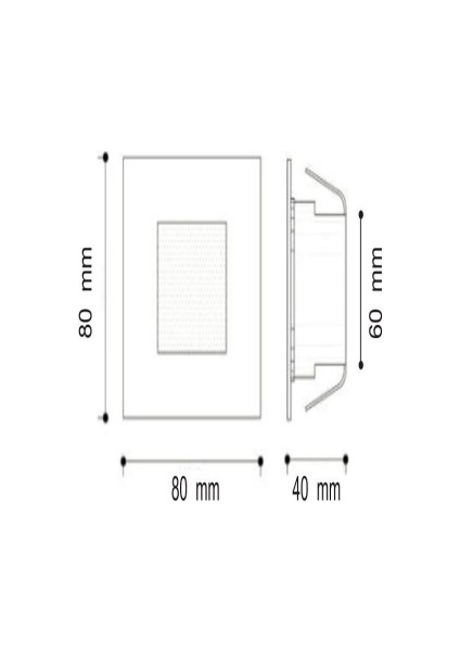 Merdiven & Duvar Armatürü Yuvarlak Krom (Radar)Sensör+Fotoselli ( 1,5W ) Gün Işığı 1045