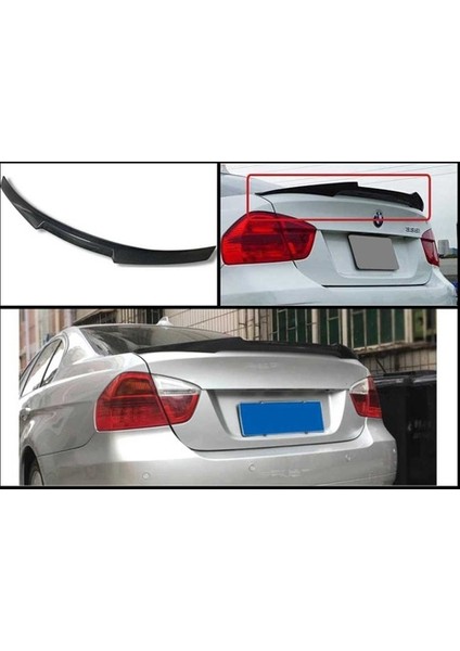 Bmw 3 Serisi E90 2005-2014 M4 Spoiler Parlak Siyah