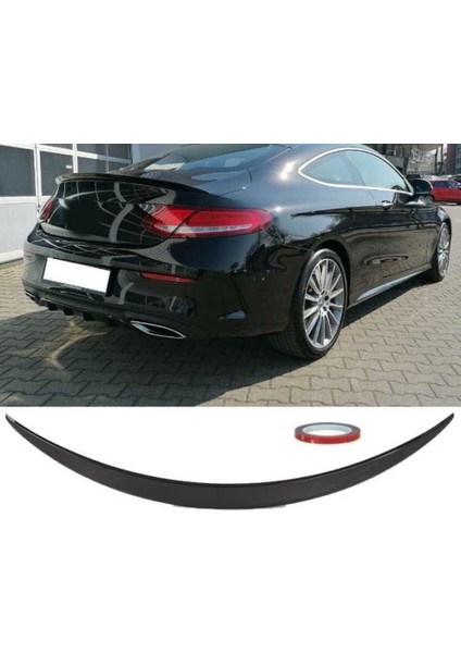 Mercedes W205 C Coupe 2015-2018 Spoiler Parlak Siyah fiyatları