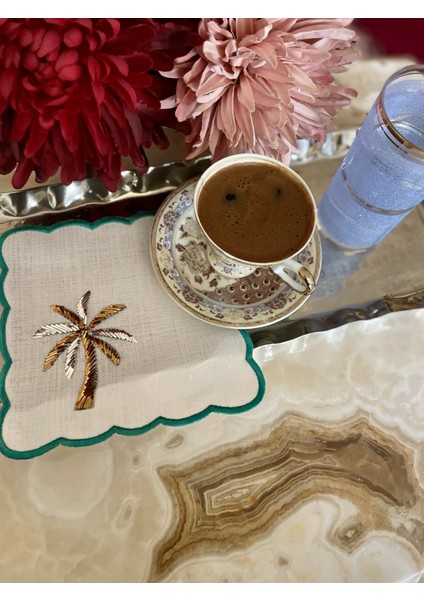Palmiye Desen 4'lü Peçete