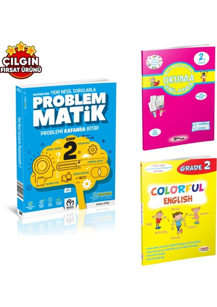 2. Sınıf Yeni Nesil Sorularla Problemmatik - Çoklu Zeka Yayınları Okuma Anlama - Colorful English