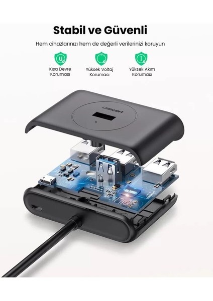 USB 3.0 4 Portlu Hub Çoklayıcı 1 Metre indirimleri