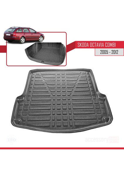 Skoda Octavia Combı 2005-2012 Arası Bagaj Havuzu Siyah