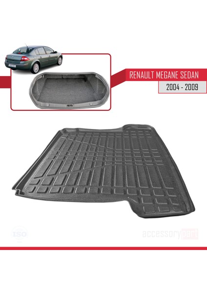 Renault Megane Sedan 2004-2009 Arası Bagaj Havuzu Siyah