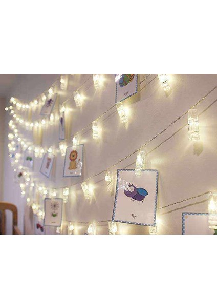 20'li LED Işıklı Fotoğraf Mandalları modelleri