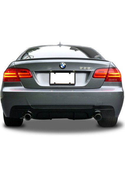 Ps Dizayn Bmw 3 Serisi E92 E93 M Performance Arka Tampon Eki - Difüzör (Plastik)