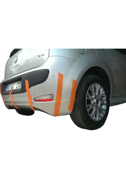 Ps Dizayn Fiat Punto Evo (2010 Sonrası) Arka Tampon Eki - Difüzör (Plastik)