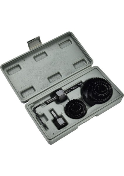 11 Adet Karbon Çelik Kesme Seti Kiti 19-64MM Ahşap Levha (Yurt Dışından)