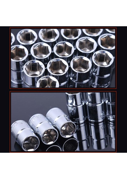 10MM 1/2 "sürücü Soketi Metrik Altıgen Krom Sarma Vanadyum Parçası (Yurt Dışından)