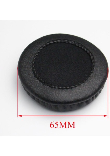 Evrensel Yedek Kulaklık Kulak Pad Yastık Örtüsü Earpads Siyah 65MM (Yurt Dışından)