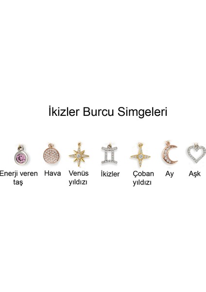 Ikizler Burcu Gümüş Bileklik BLTG.123