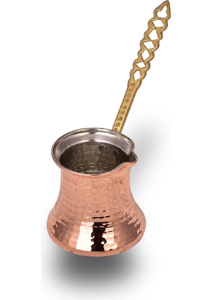Hanedan Hanedan Bakır Kervan Cezve 5 No Ince 5 Fincan Makine Dövme