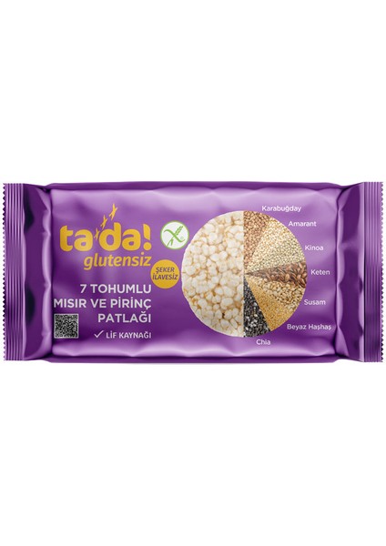 Glutensiz Mısır ve Pirinç Patlağı 60 G