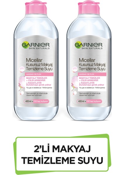 2'li Micellar Kusursuz Makyaj Temizleme Suyu 400 ml 36005413585532