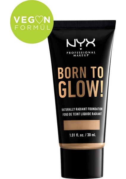 Nyx Fondöten - Born To Glow! Naturally Radiant Foundation 10 Buff 800897190415