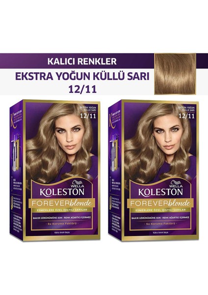 Koleston Kit Saç Boyası 12/11 Yoğun Küllü Sarı 2x Paket