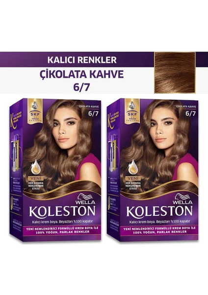 Koleston Kit Saç Boyası 6/7 Çikolata Kahve 2x Paket