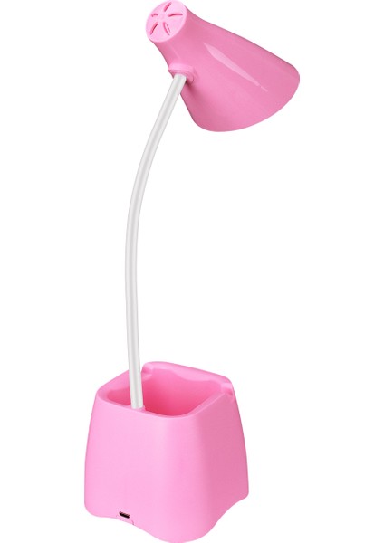 SL-M9052 Pembe 14 Ledli 3V 500MAH Kalemlikli Masa Lambası