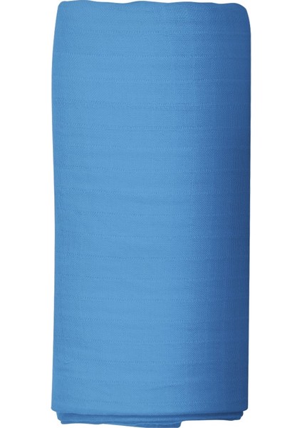 %100 Pamuklu Mavi 120X200 + 50X70 Tek Kişilik Lastikli Çarşaf Takımı