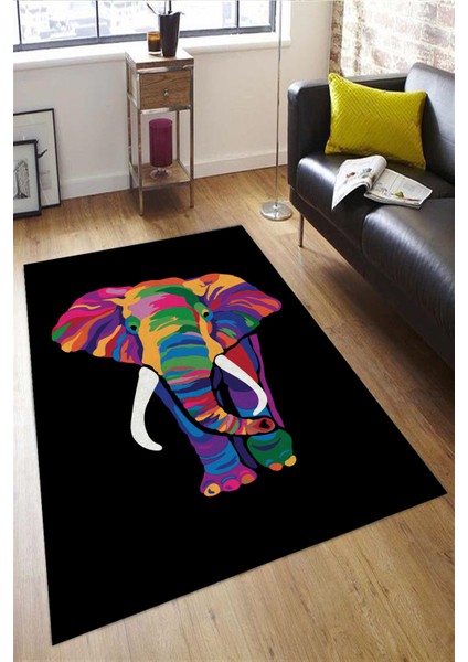 Woolly Fil Desenli Halı (Makinada Yıkanabilir Kaymaz Dod Taban) - ES553